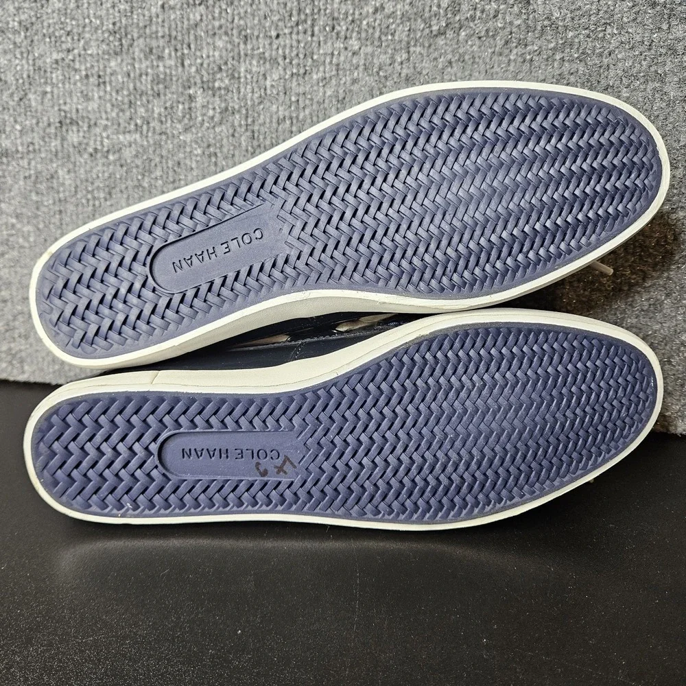 Cole‎ Haan Women's Patent Leather Boat Deck Shoes Navy Blue Size 9 Nantucket
